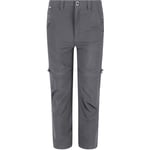 Regatta Boys Highton Zip Off Active Stretch Walking Trousers - Grey - Size 14Y