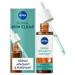 NIVEA Derma Skin Clear Sérum Purifiant et Apaisant (1 x 30 ml) — Sérum visage à l'Acide Hyaluronique, Provitamine B5 & Niacinamide — Soin visage anti points noirs, peaux à imperfections