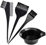 SKYTE Lot de 4 pinceaux de coloration et bol pour coloration des cheveux, brosse double face et bol pour salon de coiffure