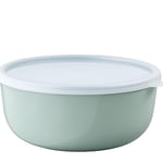 Mepal – Kitchen Storage Bowls Lumina – Food Storage containers with lid Suitable for Fridge, Freezer, steam Oven, Microwave & Dishwasher – Bowl with lid – 3000 ml – Nordic sage