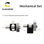 Cloudray-Ensemble de base d'engrenage LC,pièces mécaniques,jeu de rails de guidage pour machine de découpe laser CO2 - Type A Y-Axis Gear Base