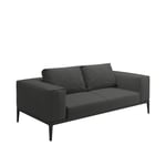 Gloster - Grid Sofa, Frame Meteor, Kat.B Blend Coal - Utomhussoffor - Henrik Pedersen