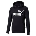 PUMA Garçon Logo Hoodie Fl G Maillot de surv tement, Puma Noir, 10 ans EU