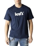 Levi's Levis Mens T-Shirt - Blue Cotton - Size Medium