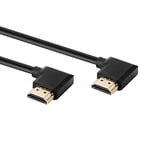 baolongking Right Angle HDMI Cable 4K Gold Plated Male to Male HDMI Extender Cable for HDTV, Blu-Ray, PS3/4, Xbox, Projector, More 0.5m