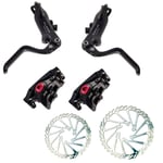 Clarks M3 Hydraulic Front & Rear Disc Brake SET 160mm - Black / Pair