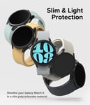 Ringke Samsung Galaxy Watch 6 44mm Tunt skal (2-pack), mattsvart & genomskinlig