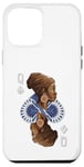 Coque pour iPhone 12 Pro Max Black History Month Carte afro Motif Reine de pique Noir