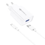 Wall Charger Foneng Eu13 + Usb To Micro Usb Cable, 3a (White)