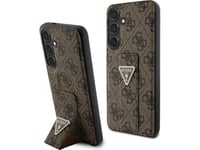 Guess Fodral Guess Guhcs24mpgs4tdw Samsung Galaxy S24+ Plus Hardcase Grip Stand 4G Triangle Strass Brun/Brun