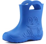 Ladeheid Children's Girl's Boy's EVA Wellington Boots Rain Shoes LA-CA-01 (Blue, 5.5/6 UK)