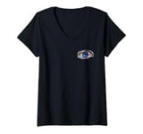 Womens Left Eye Watching You V-Neck T-Shirt