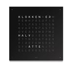 Qlocktwo - Qlocktwo Large Stainless Steel Black Pepper, NO - Klokker - Biegert & Funk - Svart