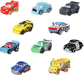 Disney Pixar Cars Metal Mini Racers Variety 10 Pack