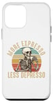 Coque pour iPhone 12 mini Plus d'expresso Moins de Depresso Funny Coffee Expresso Lover