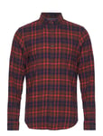 Ls Flannel Plaid Tops Shirts Casual Navy Original Penguin