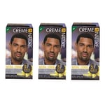 3x Creme Of Nature Men Hair Dye 5 Minute Permanent Hair color/ Jet Black