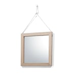 CRIBEL Tinkee Stabilo Miroir, Bois Naturel, 40 x 40 x 3 cm