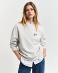 Script Graphic Sweatshirt med rund hals