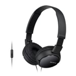 Sony MDR-ZX110AP, Avec fil, Bandeau, Binaural, Circumaural, 12 - 22000 Hz, Noir