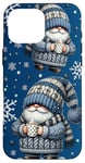 Coque pour iPhone 16 Pro Max Xmas Gnome For Coffee Lovers With Hot Cocoa Mug For Winter