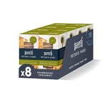 Peter's Yard Sourdough Crackers, Oregano and Olive Oil, Great with Chutney and Cheese, High Fibre, Natural Ingredients, Low Sugar, Pack of 8 x 90g Boxes