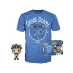 Funko Pop! & Tee: Back To The Future - Doc With Helmet (Glow In The D