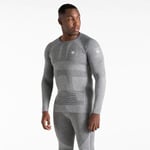 Dare2B Men's in The Zone II Long Sleeved Base Layer Top with SeamSmart Technology, Perfect for Wintersports & Outdoors Charcoal Grey Marl