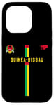 Coque pour iPhone 15 Pro Drapeau Guinée-Bissau, carte silhouette, emblème national