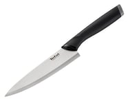 Tefal K2213114 Couteau, Alloy Steel, Noir, 15 cm