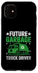 Coque pour iPhone 11 Future Garbage Truck Driver Déchets Collecteur de déchets Sanitation