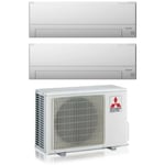Mitsubishi - electric dual split inverter air conditioner series msz-bt 7+12 avec mxz-2f42vf r-32 wi-fi integrated 7000+12000