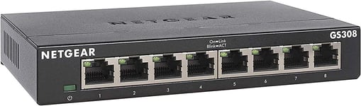 8 Port Gigabit Network Switch (GS308) - Ethernet Switch - Ethernet Splitter - Pl