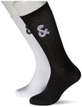 JACK & JONES Men's Jacsolid Tennis Socks Pack of 5, White/white-white, One Size