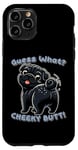 Coque pour iPhone 11 Pro Drôle de carlin noir Guess What Cheeky Butt mignon garçons filles