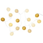 Guirlande Lumineuse Led "Boule" 360cm Blanc & Nude