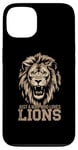 Coque pour iPhone 13 Visage de lion drôle Meme Lions Citations Just A Man Who Loves Lions