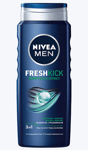 Nivea Men 24H Fresh Kick 3in1 Shower Gel Body Face Hair Refreshing Menthol 500ml