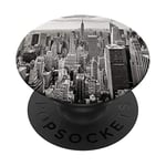 Black and White Manhattan New York USA Empire State Building PopSockets PopGrip: Swappable Grip for Phones & Tablets