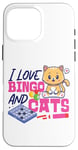 iPhone 16 Pro Max Bingo Player Cat I Love Bingo And Cats Case