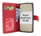 New Standcase Wallet Asus ZenFone 10 5G (Röd)