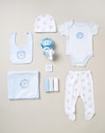 Rock A Bye Baby Boys 10-Piece Lion Print Gift Set - Blue - Size 0-3M