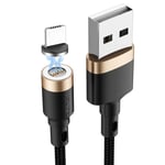 câble USB 3A à charge rapide,Micro aimant de Type C pour téléphone portable,données magnétiques,chargeur USB pour Xiaomi Samsung pour Iphone 11 XR - Type Gold-1m For Type C