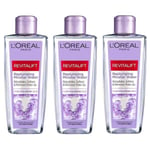 3 x L'oreal Revitalift Replumping Micellar Water 200ml