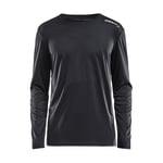 Craft Rush LS Tee M Svart polyester 3XL Herr