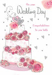 On Your Wedding Day Congratulations Card - Piccadilly Greetings Cards