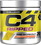 C4 Ripped Pre Workout Powder Tropical Punch 30 Servings | | Zero Sugar Pre Workout with 150mg Caffeine, 500mg L Carnitine, 1600mg Beta Alanine, 200mg Green Coffee Bean Extract