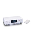 Lenco KCR-190WH - DAB+/FM Kitchen Radio with Bluetooth® LED Lighting and Timer - DAB+ radio - Hvid