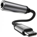 USB-C till 3,5mm Ljudadapter Svart