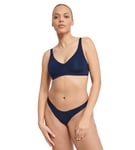 Sloggi Women's Zero Feel 2.0 Soft Bra Bra, Navy Blue, M